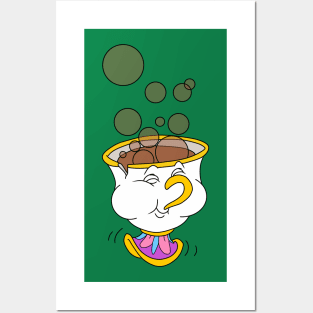 Chip blowing bubbles Posters and Art